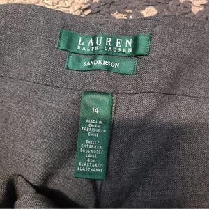 Ralph Lauren Wool "Sanderson" Grey Trousers Pants Slacks